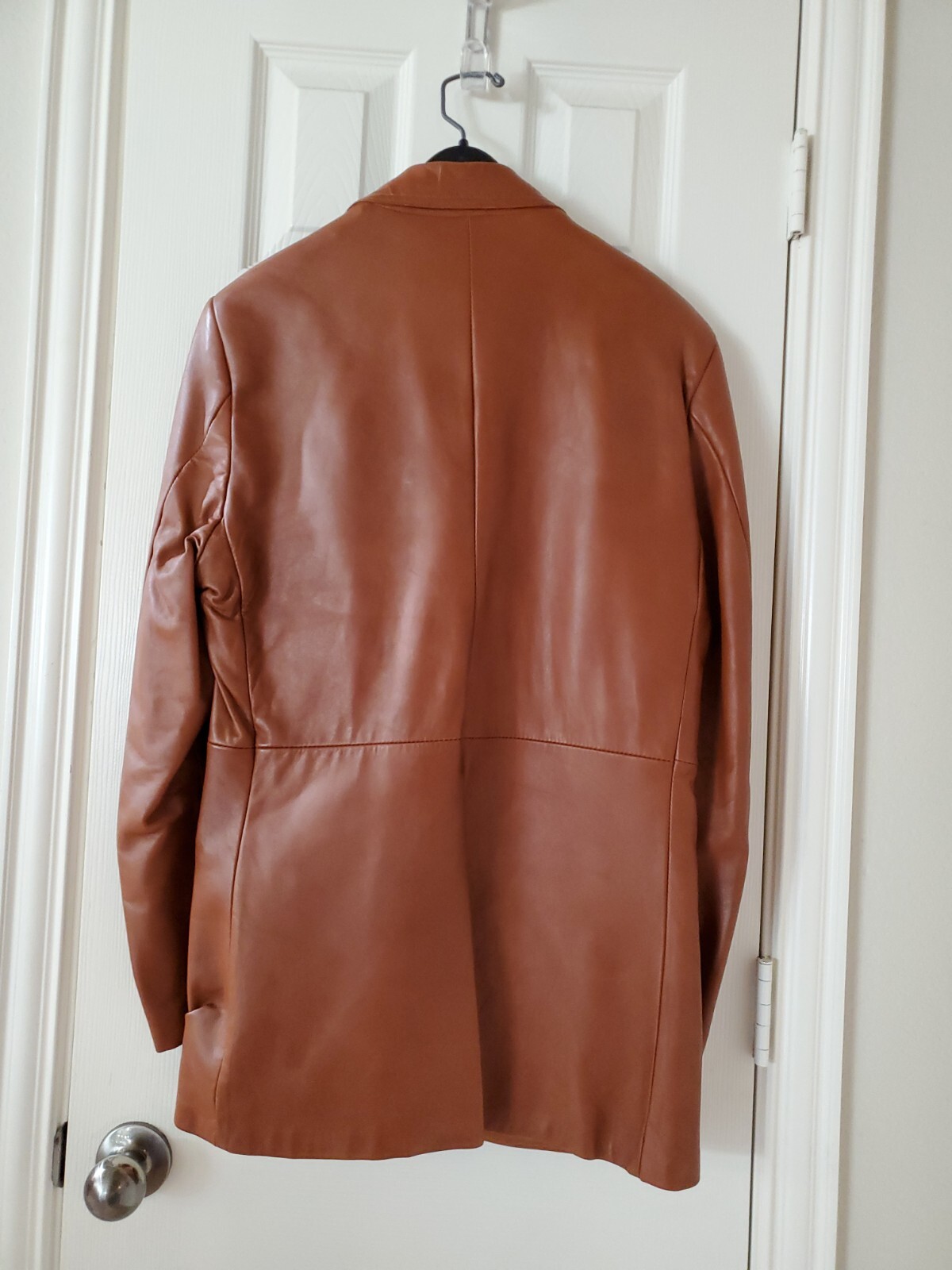 mens leather sport coat 40 r Gem