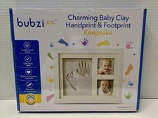 Bubzi Co Clay Handprint Footprint Photo Frame Kit Baby Newborn Keepsake - Sealed