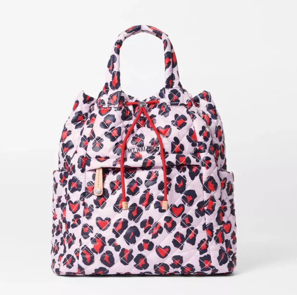 Shop MZ WALLACE Small Metro Convertible Backpack Heart Leopard Bags at Best  Price