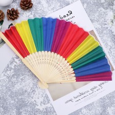 3 Pcs Large Hand Fans for Women Foldable Rave Portable Held