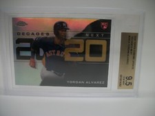 YORDAN ALVAREZ 2020 Bowman Chrome Decade's Next #4 BGS GEM MINT 9.5 Astros RC