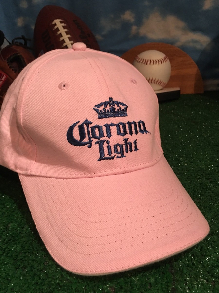 Corona Light Baseball Cap Womens Pink Cotton Embroidered Logo Adj Hat Lot of 2 Out of Office Cotton Hat | Embroidered Baseball Cap – Simplified main image 3
