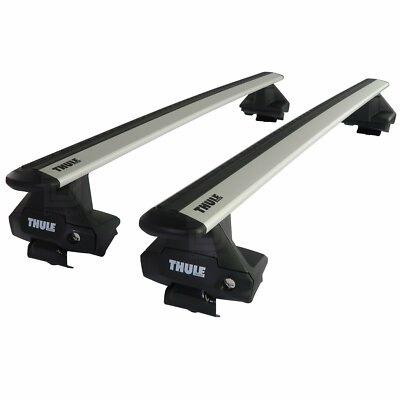 Thule Aluminium WingBar Evo Silver Roof Bars Set to fit Audi A3 8P Door  03-12 UK