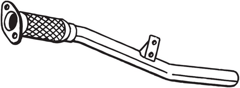 90 CV TUBO GAS SCARICO PER DACIA Logan II -- TCe 90 LPG KW 66 CV 90