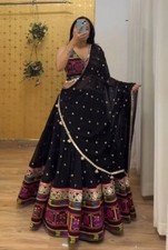 NAVRATRI SPECIAL GORGETTE LEHENGA CHOLI WITH DUPATTA FOR WOMEN AND GIRLS WEAR