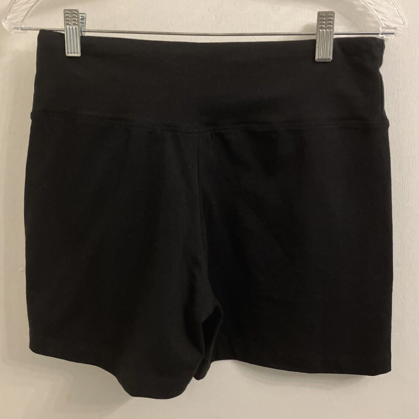 Womens Size L Black Yoga Bike Shorts Tummy Control Cotton Weekend By Marika  NWT | eBay