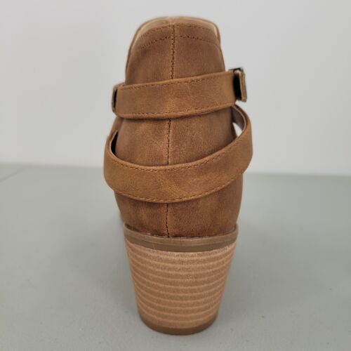 Botín Dr. Scholl's Literally para mujer 11M marrón miel tacón bloque punta almendra - Imagen 4 de 24