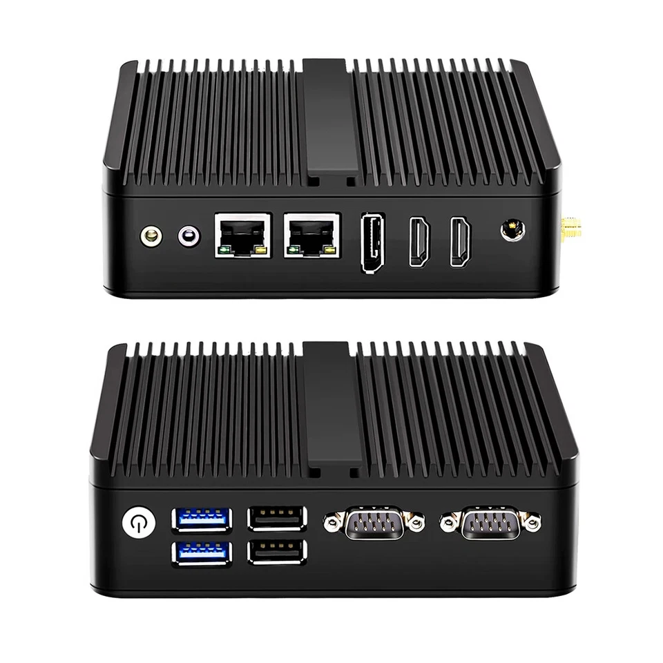 12th Gen Fanless Mini PC Alder Lake N100 Quad Core Dual LAN 2*COM Pfsense Server - Image 2 of 4
