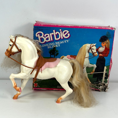 1987 Mattel Barbie Blinking Beauty Horse Cheval Blinky 5087 Originale Vintage
