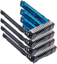 2.5" SAS SATA SFF SAS Drive Tray Caddy 651687-001 651699-001 Compatible for HP