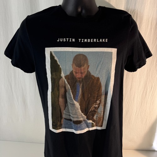 Justin Timberlake T-Shirt Men's Size Small Black Photo Graphic Tee NEW - Picture 6 of 7