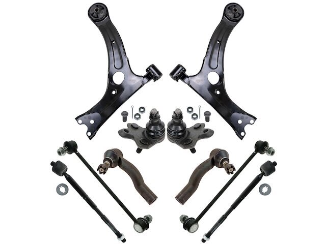 82ZC13T Front Control Arm Ball Joint Tie Rod and Sway Bar Link Kit Fits Scion tC