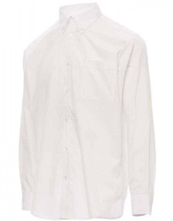 CAMICIA UOMO COTONE CLASSICA FACILE STIRO BOTTONDOWN MANICA LUNGA S - 3XL - Immagine 2 di 4