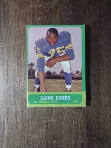 1963 Topps 44 Dave Deacon Jones Rookie Los Angeles Rams Purple Sky Ex READ