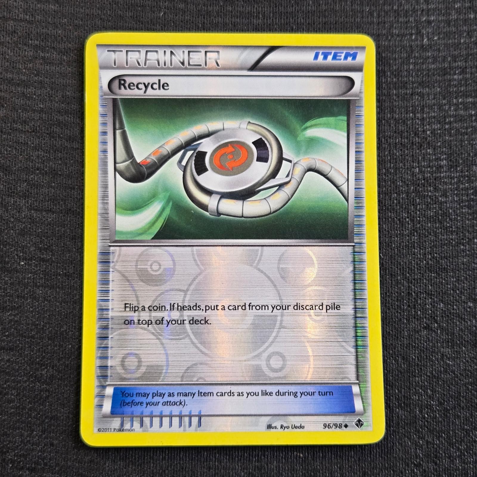 Pokemon Emerging Powers Recycle 96 Reverse Holo Lightly Played