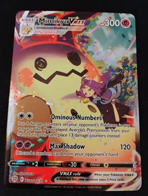 Mimikyu VMAX TG17/TG30 Brilliant Stars Pokemon Card FA 2022 Alt Trainer Gallery