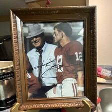 Ken Stabler Alabama Crimson Tide Signed Framed Football Photo NCAA Original