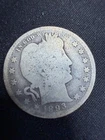 1893-S Barber Silver QUARTER Dollar FINE #2290
