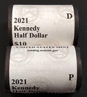 2021 P & D Kennedy Half Dollar Rolls! Sealed US Mint wrapped!