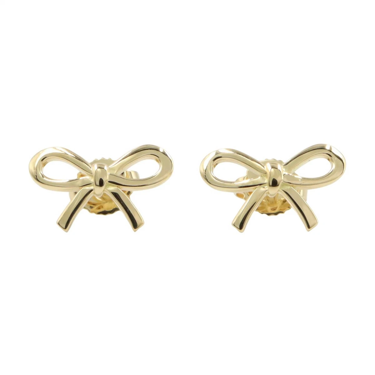 TIFFANY&CO Ohrringe Schleife Band 18KYG Gelbgold gebraucht Damen