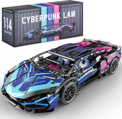 1314 teiliges Super Sportwagen Modellbaustein Set 1:14 Klemmbausteine Spielzeug