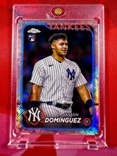 2024 Topps Chrome Logofractor JASSON DOMINGUEZ Rose Gold 1/1 RC Rookie Card IV