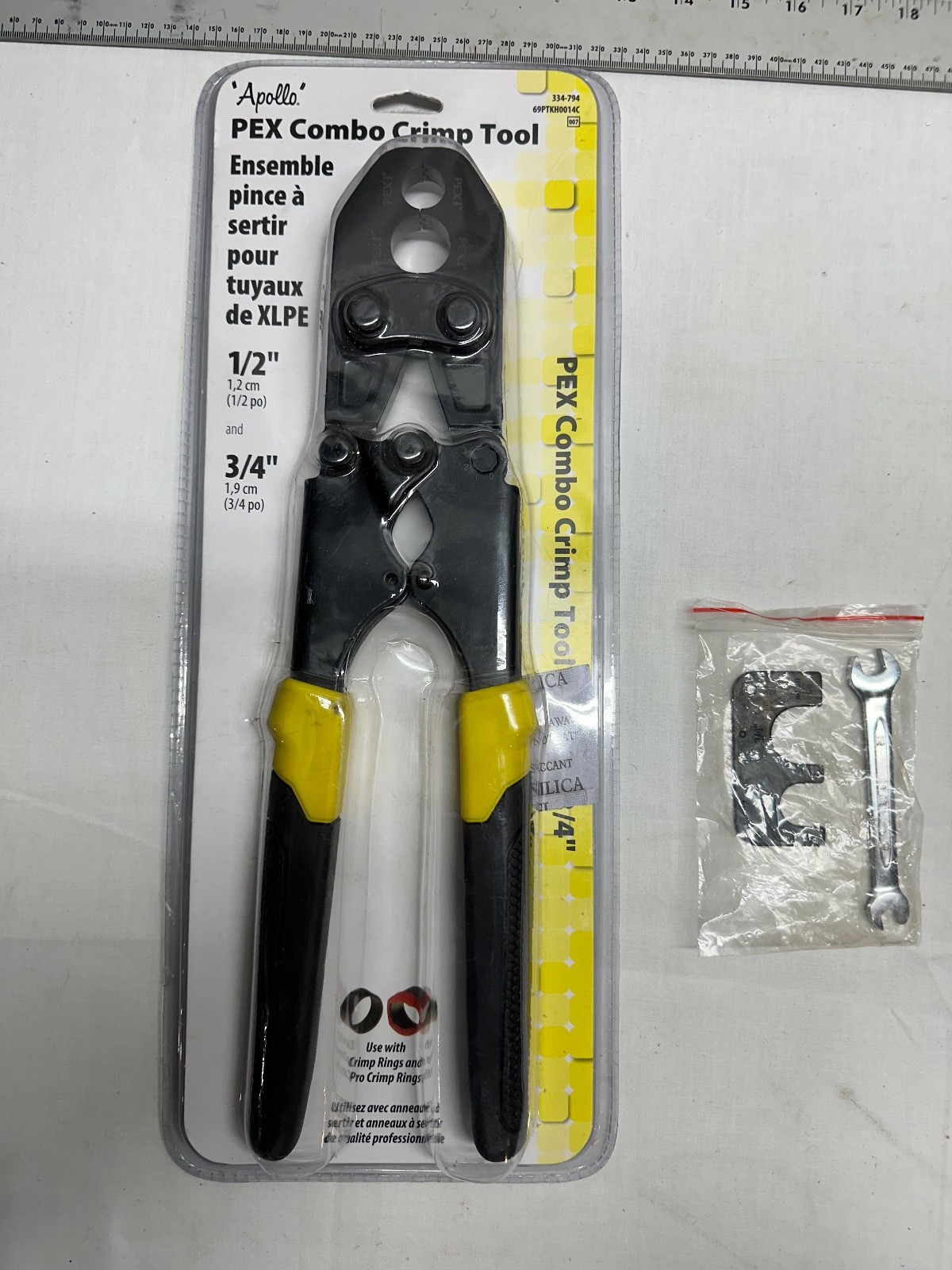 Apollo Pex Combo Crimp Tool 1/2in and 3/4in - model # 69PTKH0014C
