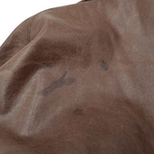 Hugo Boss Brown Leather Jacket Breathable Casual Mens Bt4 Size 52 - Picture 7 of 9