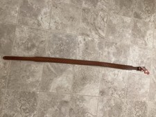 Justin Western Belt Womens Size 38 Brown Top Grain Cowhide Made USA VTG NOS