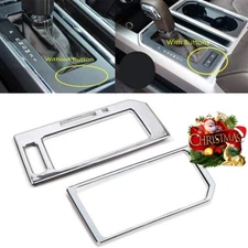 Central Control Gear Shift Trim Cover For 2015-2020 Ford F150 Chrome Accessories