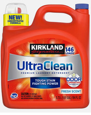 Kirkland Signature Ultra Clean HE Liquid Laundry Detergent, 146 loads, 194 fl oz 0.15 per gallon
