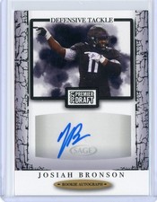 2021 Sage Premier Draft Josiah Bronson #AI20 Rookie Auto