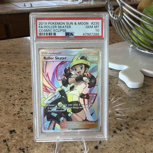 2019 PSA 10 Roller Skater Sun Moon Cosmic Eclipse #235/236 Pokemon Card