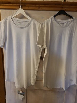 2 x Jack Jones  T-shirts, basics,  Gr. L, Farbe weiß