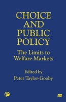 Peter Taylor-Gooby | Choice And Public Policy | Taschenbuch | Englisch (1998)