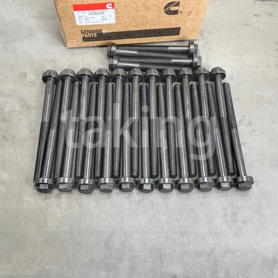 22PCs 3678804+4PCs 3678506 Cylinder Head Bolts Sets for Cummins ISX ISX15 QSX