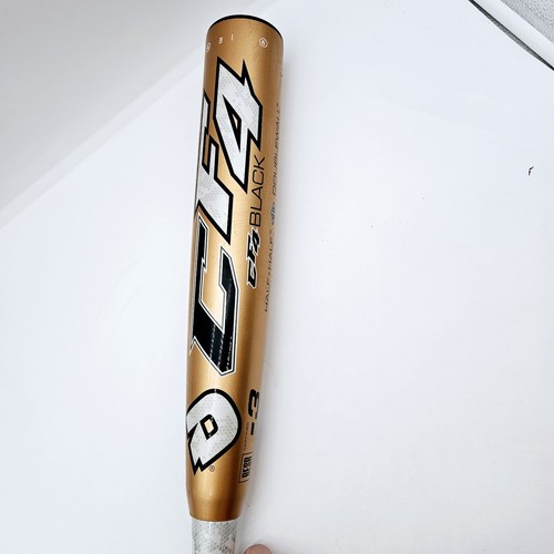 Bat Béisbol Demarini Cf4 Black 34/31 Doblewall Compuesto 2pz Dorado Oscuro