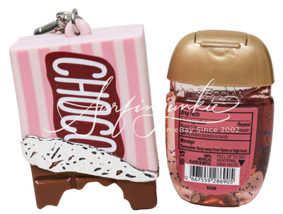 Bath & Body Works Pocketbac Hand Sanitizer Gel Holder Chocolate Candy Bar Choco
