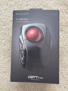 ELECOM DEFT PRO 1500 DPI Wireless Trackball Mouse - Black (M-DPT1MRXBK)