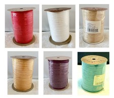 1/4" MATTE Synthetic Wraphia Choose Color -100 yard spools -Berwick