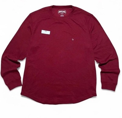 American Eagle Outfitters Burgundy Red Long Sleeve Crewneck Shirt Large