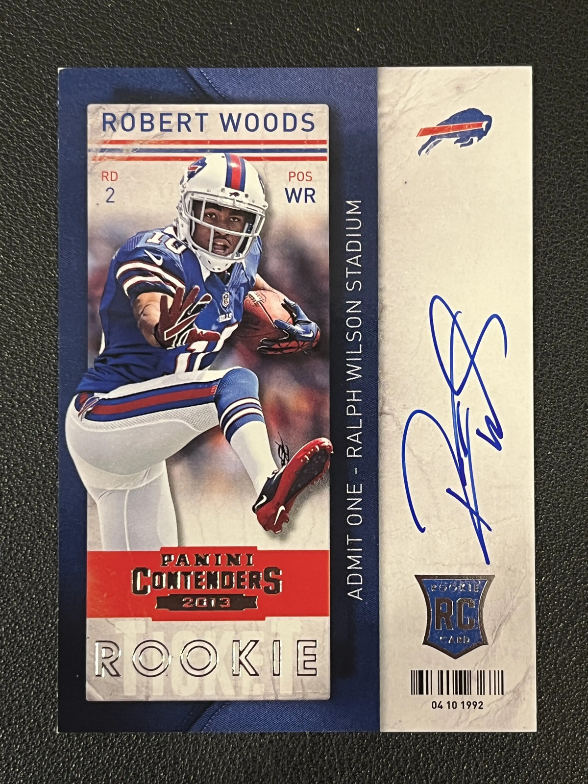 Robert Woods 2013 Panini Contenders Rookie Ticket Auto 231 RC Bills