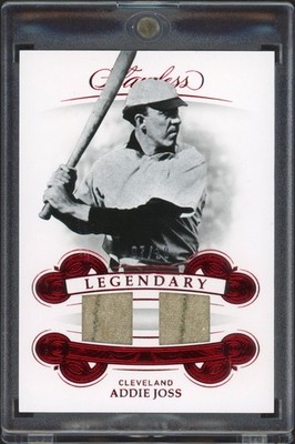 2019 Flawless Addie Joss Legendary Materials Game-Used Jersey Ruby /10