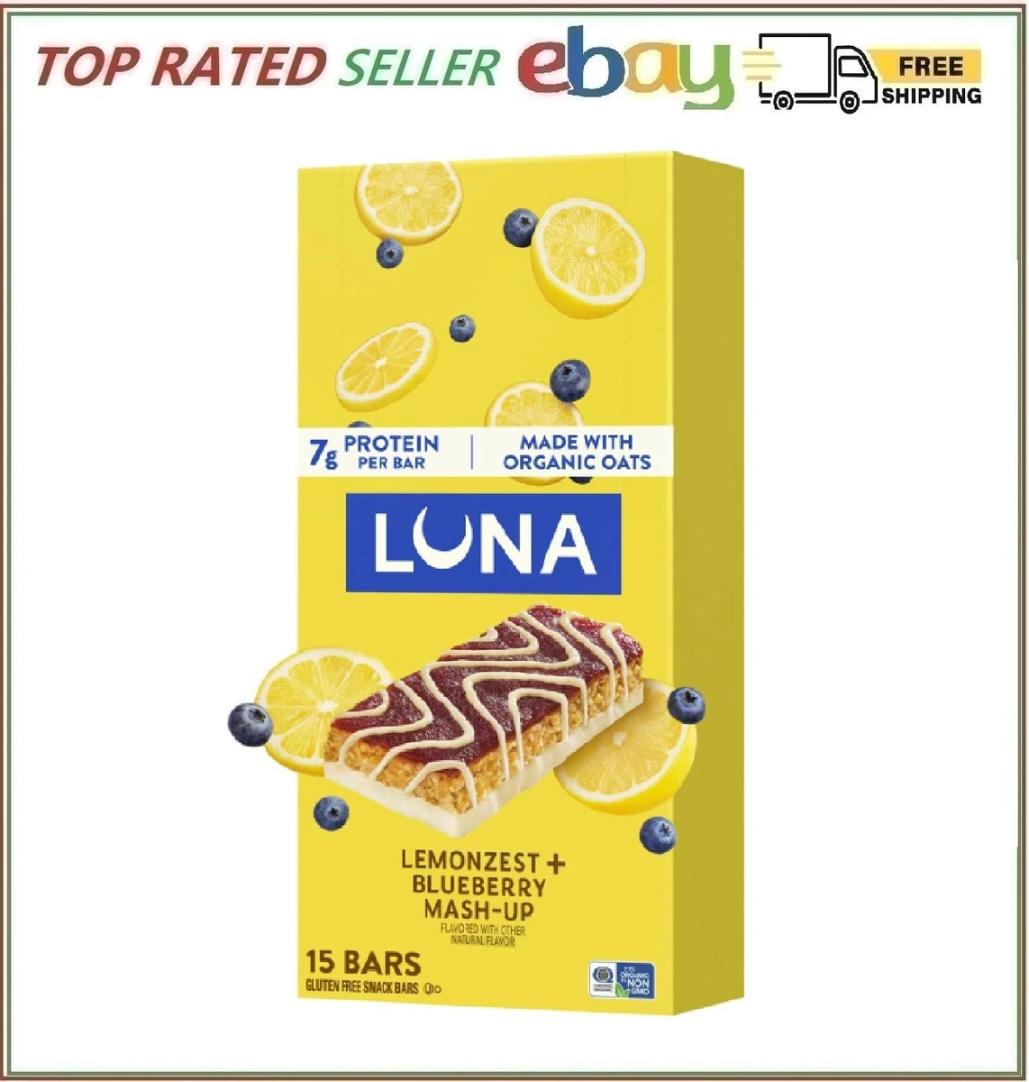 LUNA Lemon Endurance & Energy Bars for sale | eBay