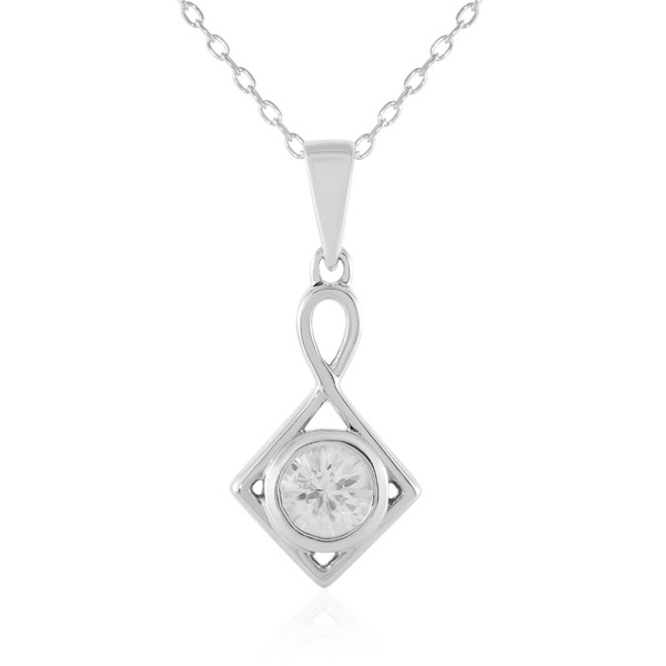 Cavill Silber Halskette 925 Sterling Zirkon 1,01Ct Rhombus Damen Schmuck-image