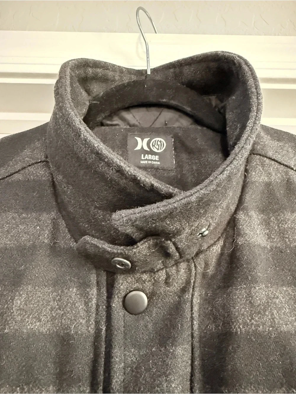 Hurley x Roland Sands Design (RSD) Men’s Striped Black Coat Size Large - product detail image 2