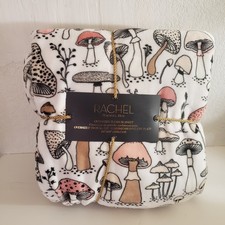 Mushroom Blanket Rachel Roy Solid Oversized Plush TWIN XL 96 x 66 NWT