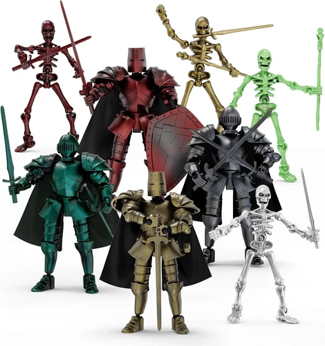 8Pcs 13 Action Figures Assembly Required，Diy Multi-Colored Titan 13 Action Figur - product listing photo