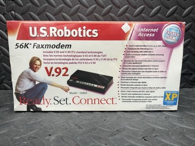 NEW US Robotics V.92 V.90 56k External Faxmodem Modem USR 5686 USR5686E