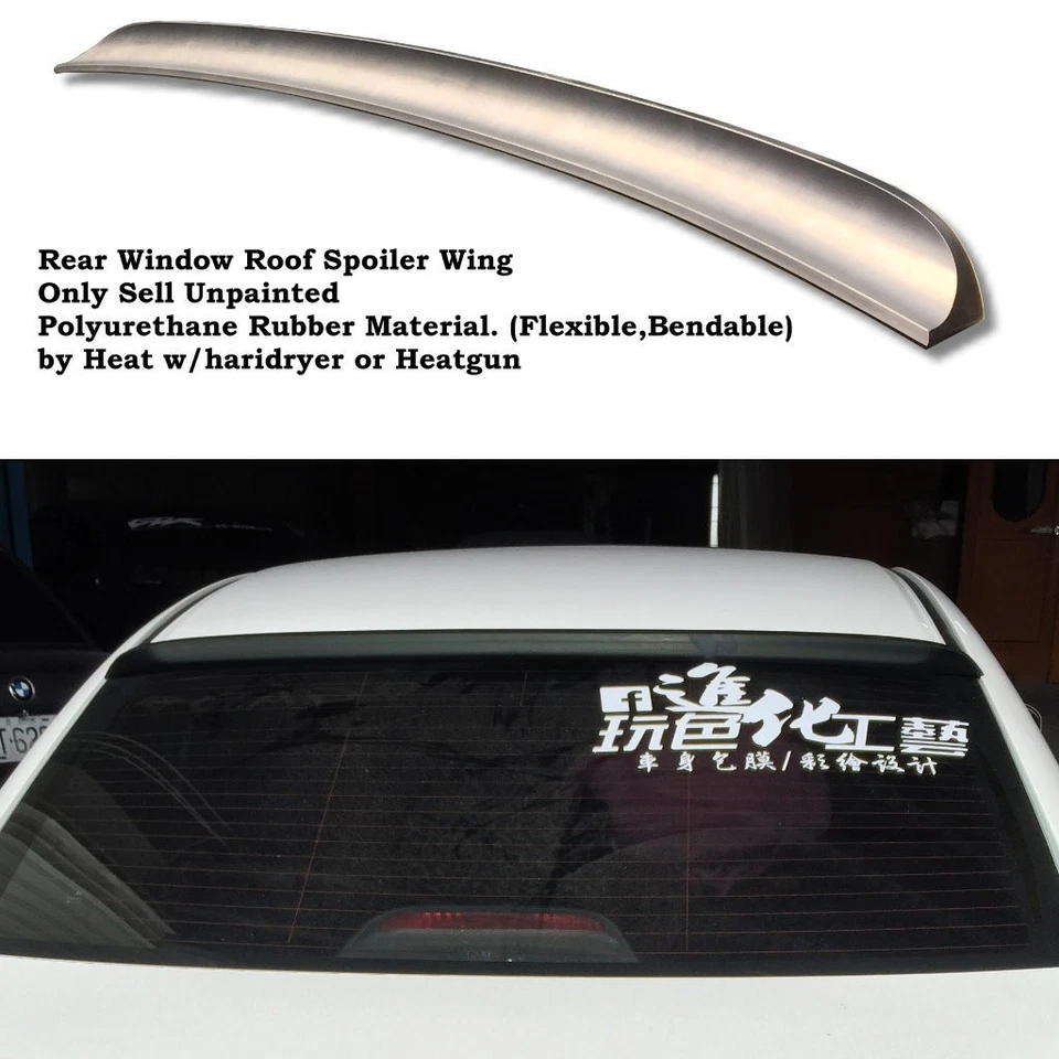TaVbe 380G Rear Window Roof Spoiler Wing Fits 2006~2011 BMW 3-series E90 Sedan Foto 3 de 4
